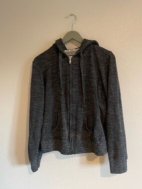 Dark Heather Gray Zip-Up Hoodie